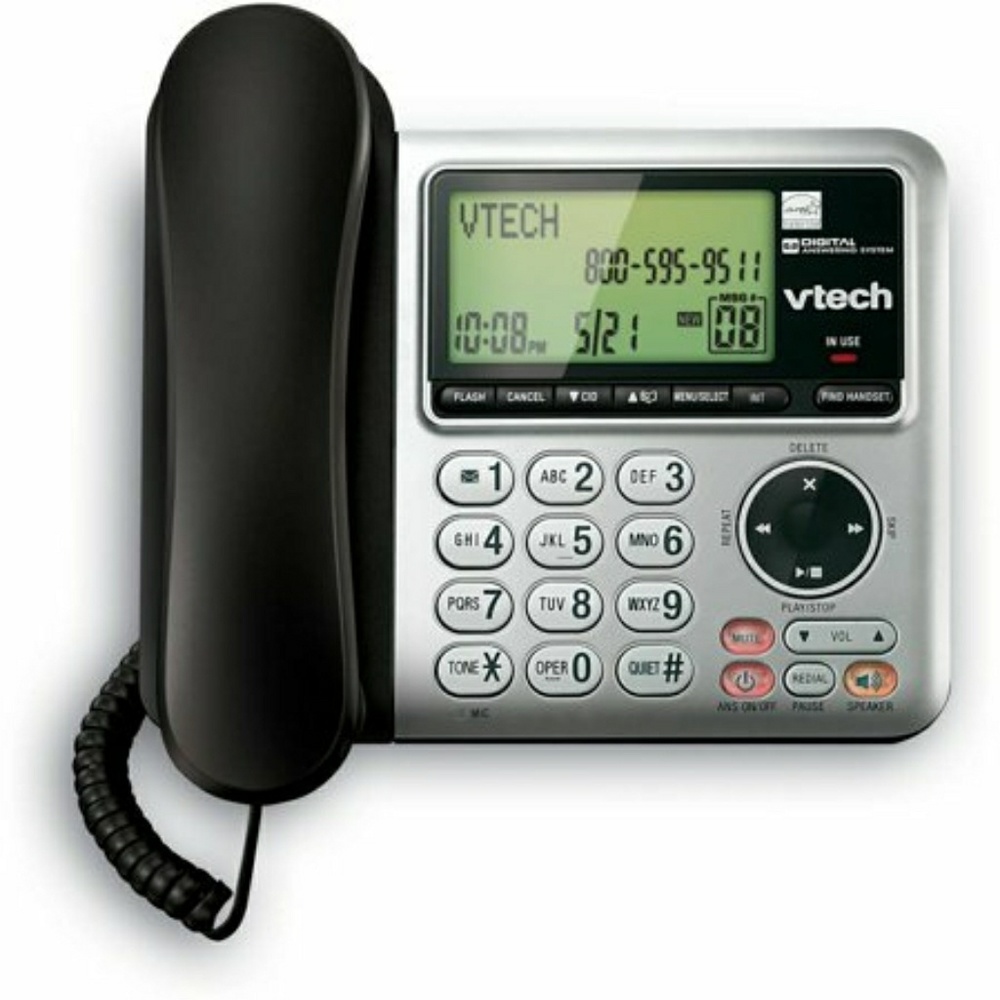 VTech CS6649 DECT 6.0 Expandable Corded/Cordless P
